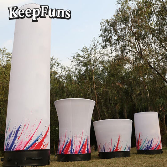 KeepFuns Inflatable Light Pole, which can be customized in color and printed content, inflates quickly, and is suitable for store promotions, advertising, other commercial activities, etc.