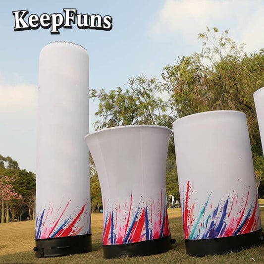 KeepFuns Inflatable Light Pole, which can be customized in color and printed content, inflates quickly, and is suitable for store promotions, advertising, other commercial activities, etc.