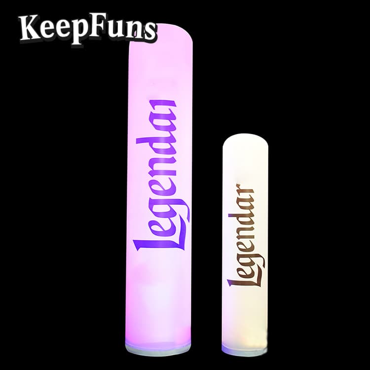KeepFuns inflatable light pole, which can be customized in color and printed content, inflates quickly, and is suitable for store promotions, advertising, other commercial activities, etc.