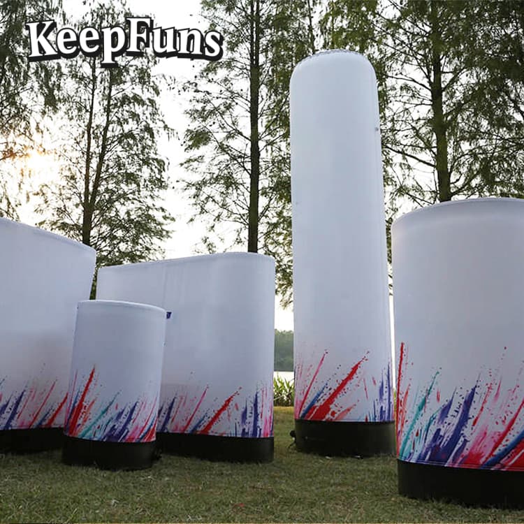 KeepFuns Inflatable Light Pole, which can be customized in color and printed content, inflates quickly, and is suitable for store promotions, advertising, other commercial activities, etc.