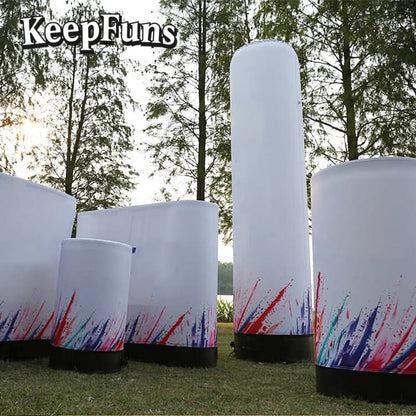 KeepFuns Inflatable Light Pole, which can be customized in color and printed content, inflates quickly, and is suitable for store promotions, advertising, other commercial activities, etc.
