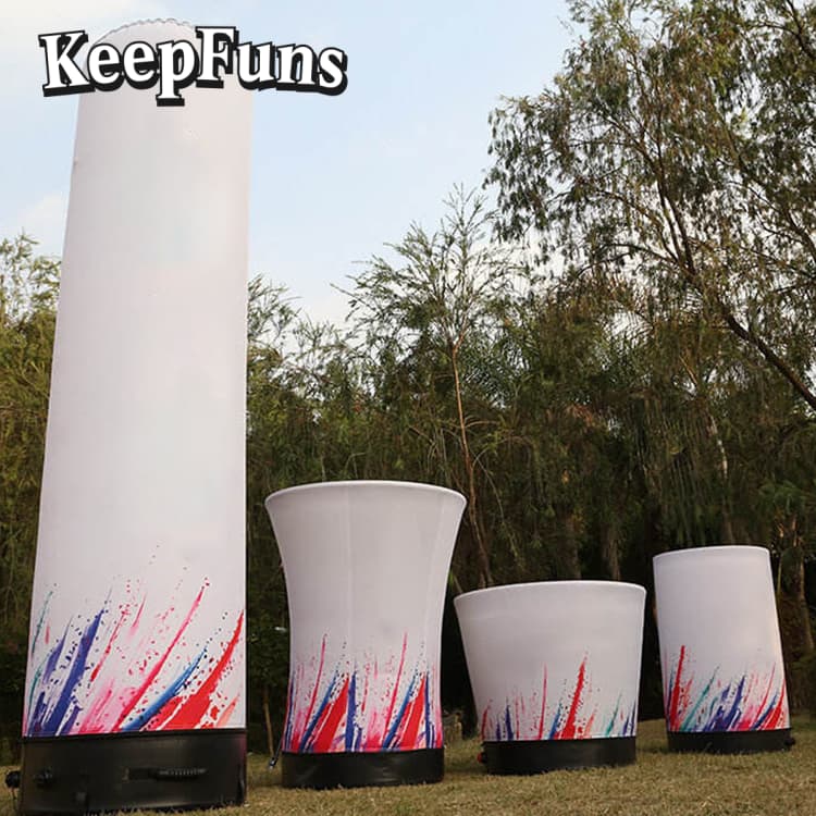 KeepFuns Inflatable Light Pole, which can be customized in color and printed content, inflates quickly, and is suitable for store promotions, advertising, other commercial activities, etc.