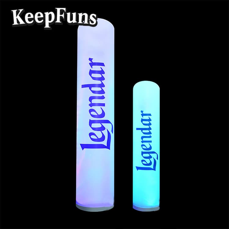 KeepFuns inflatable light pole, which can be customized in color and printed content, inflates quickly, and is suitable for store promotions, advertising, other commercial activities, etc.