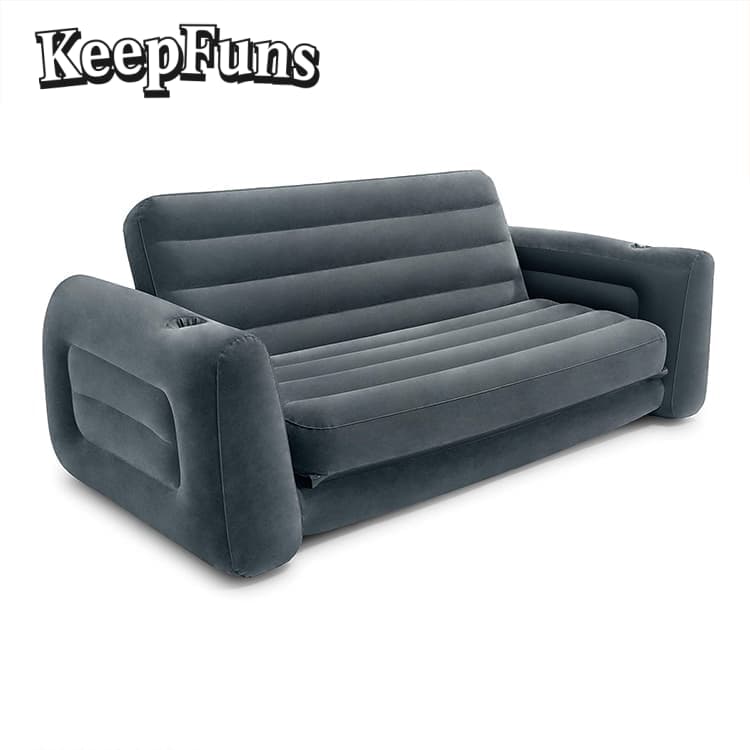 KeepFuns Inflatable Sofa Mattress inflates quickly, is lightweight, and is suitable for homes, camping, and other outdoor activities, etc.