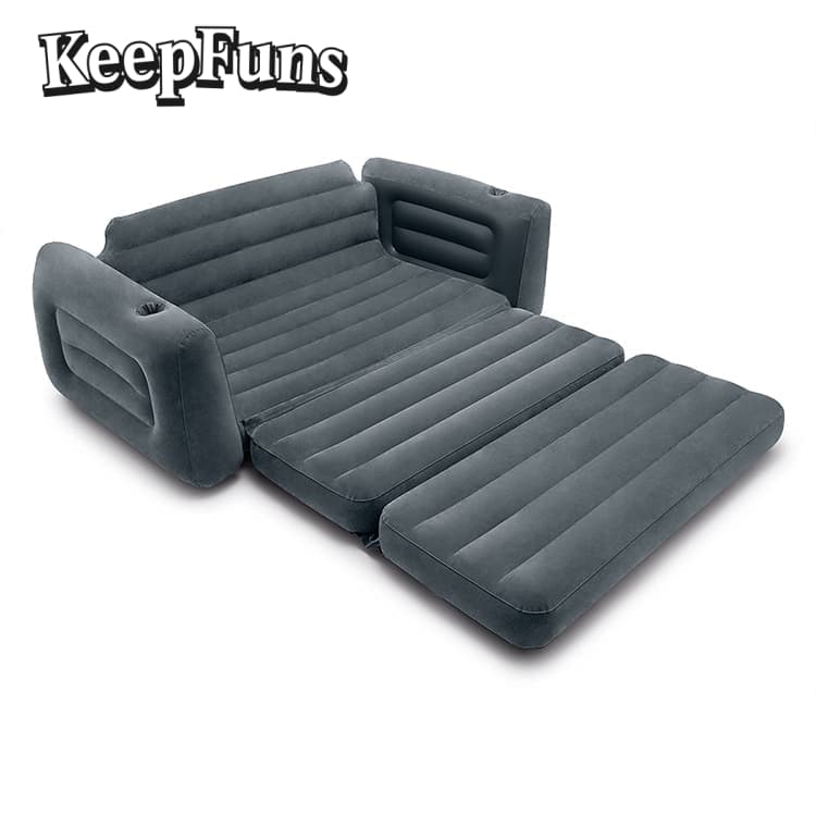 KeepFuns Inflatable Sofa Mattress inflates quickly, is lightweight, and is suitable for homes, camping, and other outdoor activities, etc.