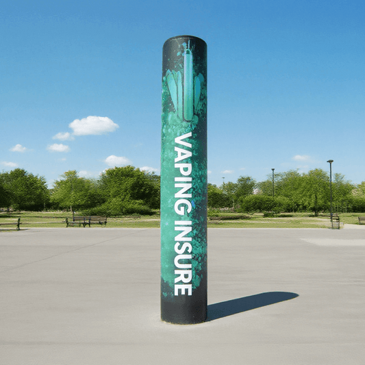 KeepFuns Inflatable advertising lampposts for outdoor brand promotions, customizable pattern display inflatables
