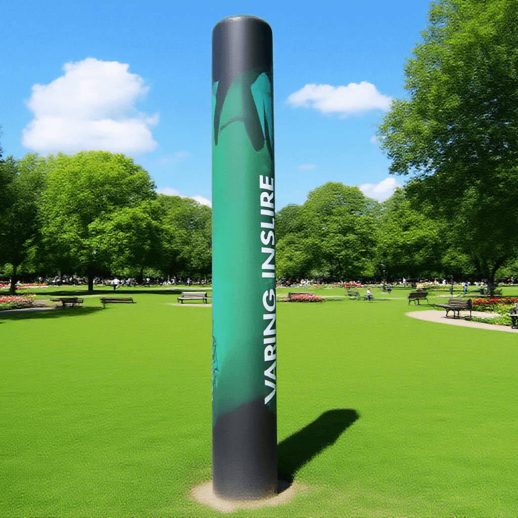 KeepFuns Inflatable advertising lampposts for outdoor brand promotions, customizable pattern display inflatables