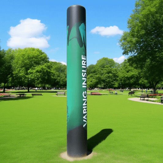 KeepFuns Inflatable advertising lampposts for outdoor brand promotions, customizable pattern display inflatables