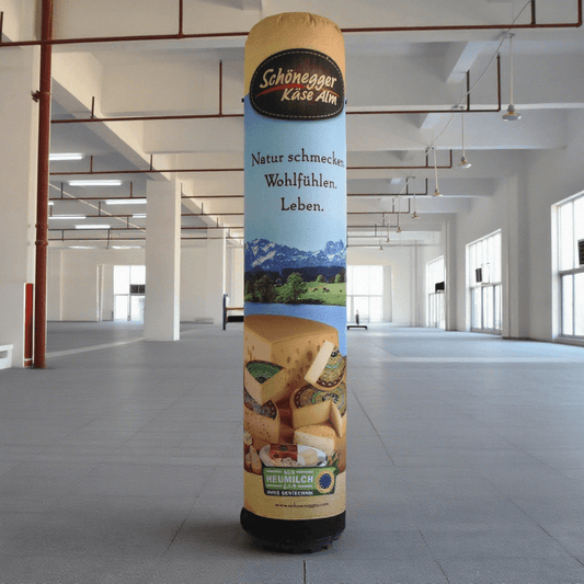 KeepFuns Inflatable cheese brand advertising column, food promotion display inflatable model, outdoor exhibition promotion props