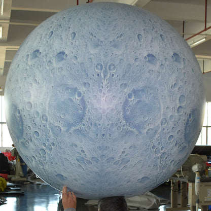 KeepFuns Inflatable moon model, large simulated moon inflatable model, astronomy science exhibition props, planet theme decoration advertising balloon