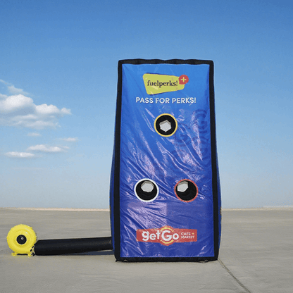 KeepFuns Inflatable pitching game props blue outdoor team building throwing target parent-child interactive fun pitching target portable inflatable sports toy