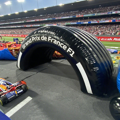 KeepFuns Inflatable semicircular arch, tire-shaped advertising arch, outdoor event promotion arch, brand-customized event arch