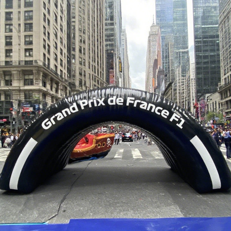 KeepFuns Inflatable semicircular arch, tire-shaped advertising arch, outdoor event promotion arch, brand-customized event arch