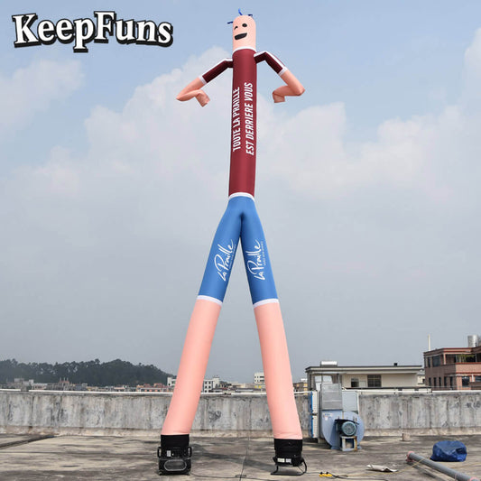 KeepFuns Cartoon Humanoid Inflatable Dancer Advertising Model Activity Drainage Inflatable Model Outdoor Promotional Props