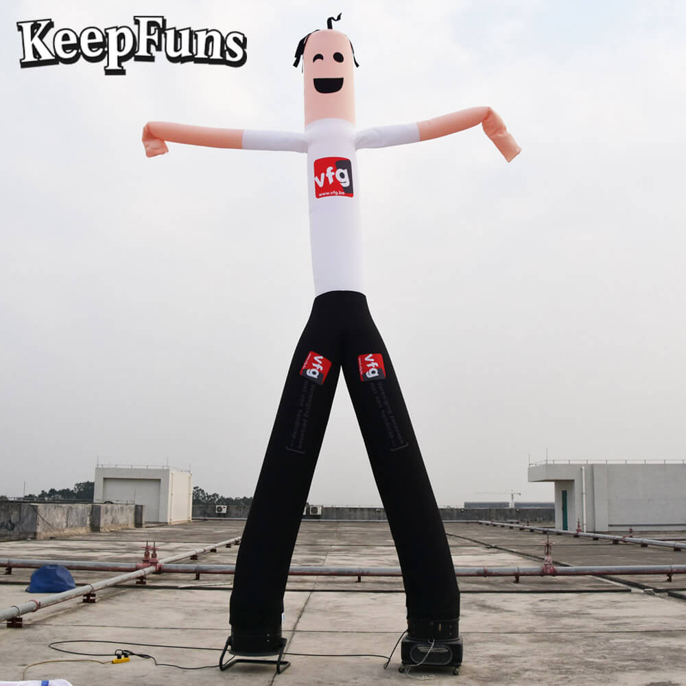 KeepFuns Cartoon Humanoid Inflatable Dancer Advertising Model Activity Drainage Inflatable Model Outdoor Promotional Props