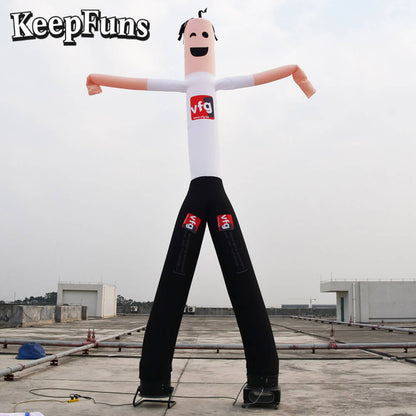 KeepFuns Cartoon Humanoid Inflatable Dancer Advertising Model Activity Drainage Inflatable Model Outdoor Promotional Props