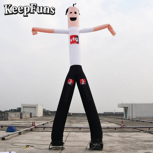 KeepFuns Cartoon Humanoid Inflatable Dancer Advertising Model Activity Drainage Inflatable Model Outdoor Promotional Props