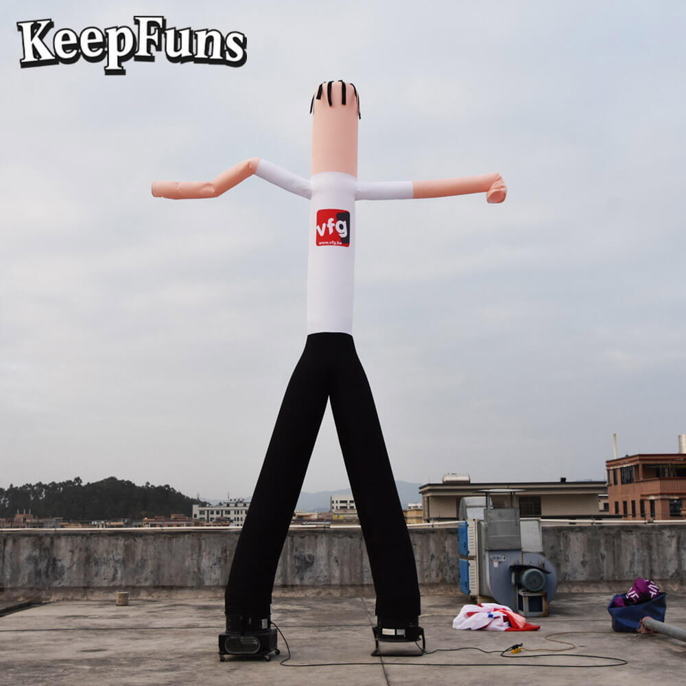 KeepFuns Cartoon Humanoid Inflatable Dancer Advertising Model Activity Drainage Inflatable Model Outdoor Promotional Props