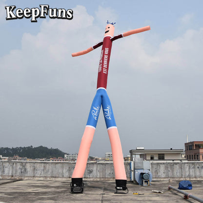 KeepFuns Cartoon Humanoid Inflatable Dancer Advertising Model Activity Drainage Inflatable Model Outdoor Promotional Props