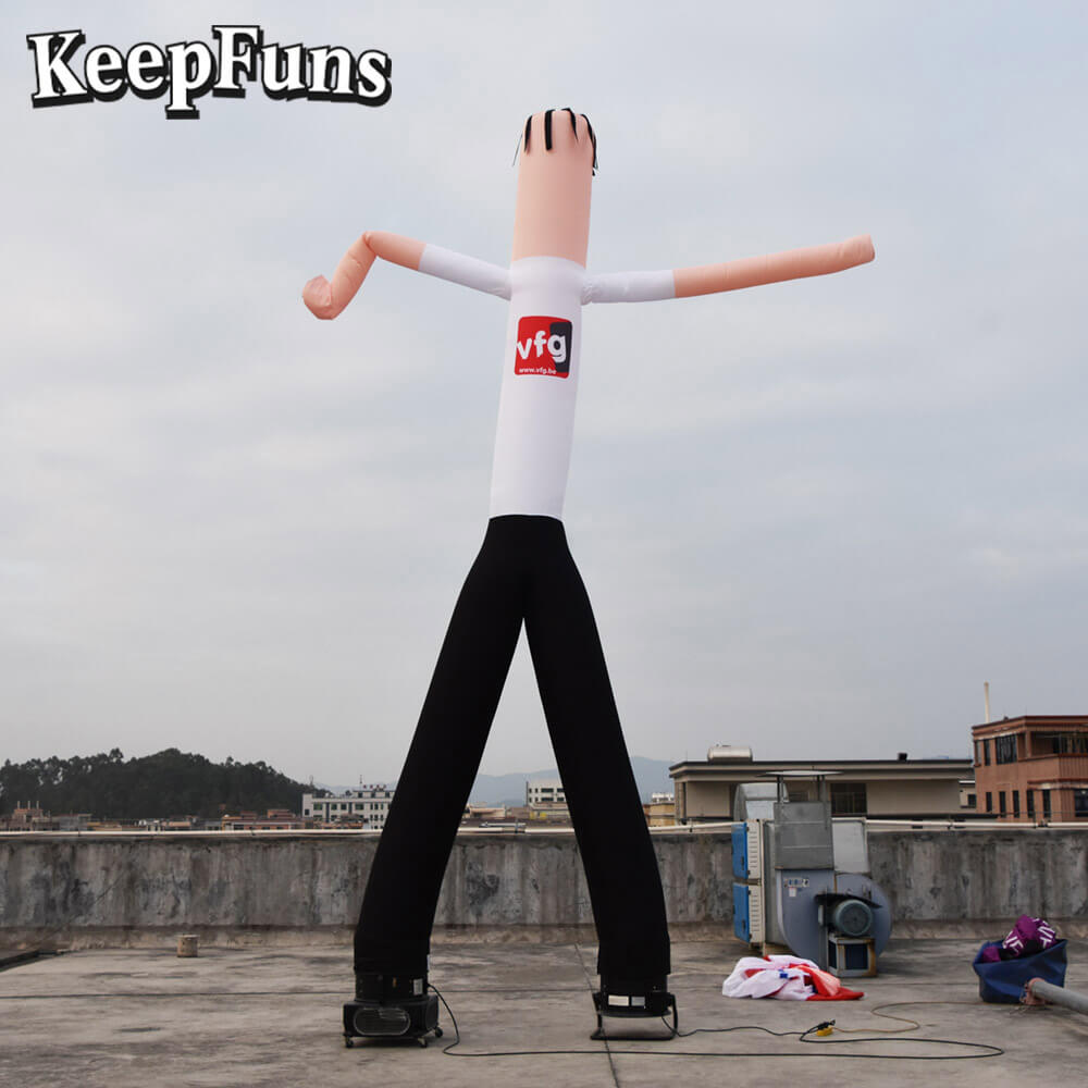 KeepFuns Cartoon Humanoid Inflatable Dancer Advertising Model Activity Drainage Inflatable Model Outdoor Promotional Props