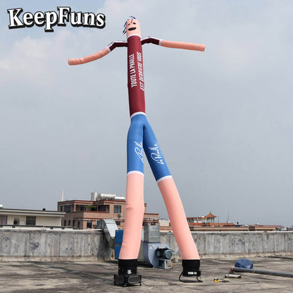KeepFuns Cartoon Humanoid Inflatable Dancer Advertising Model Activity Drainage Inflatable Model Outdoor Promotional Props