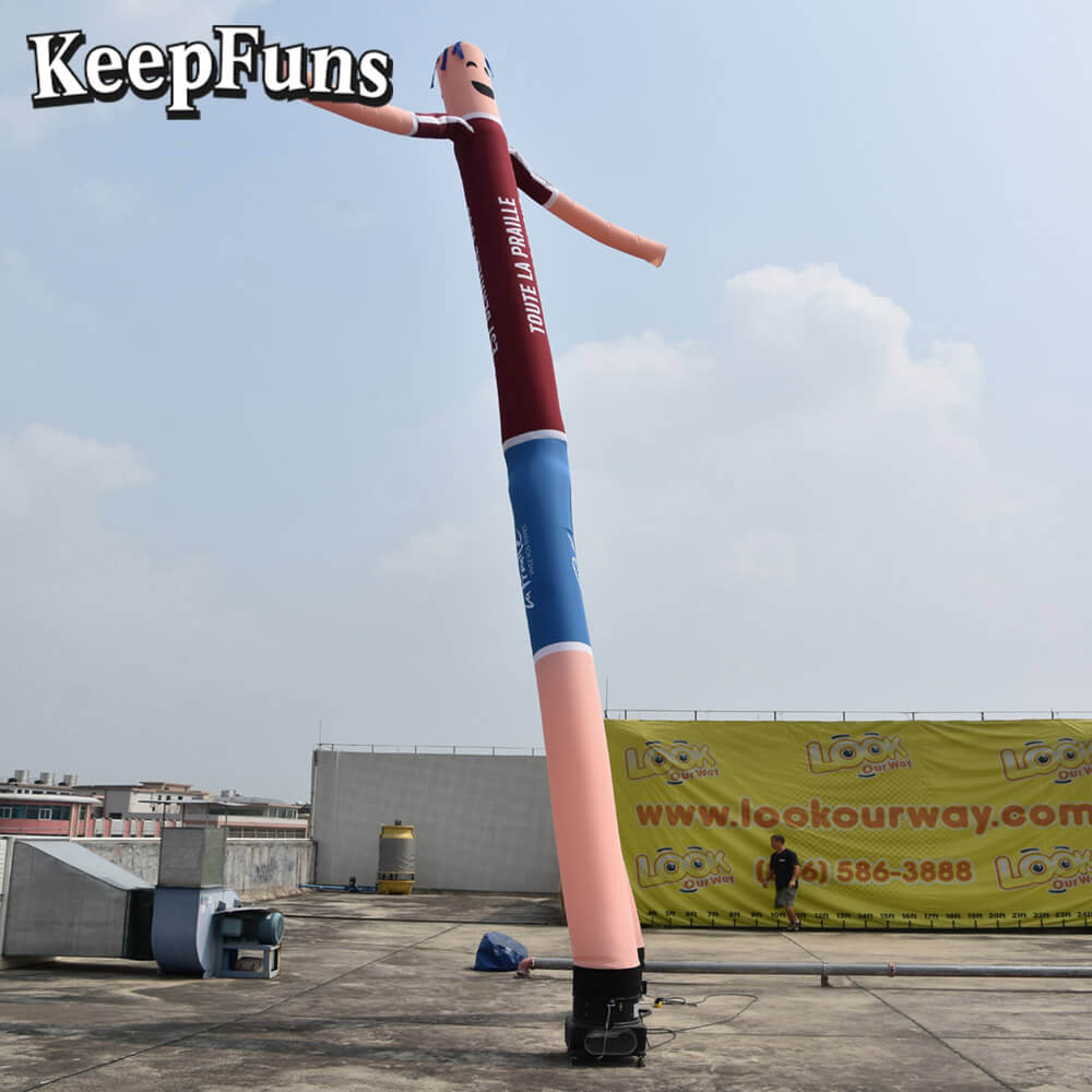 KeepFuns Cartoon Humanoid Inflatable Dancer Advertising Model Activity Drainage Inflatable Model Outdoor Promotional Props