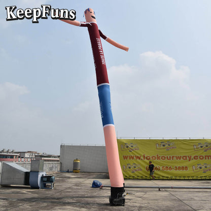 KeepFuns Cartoon Humanoid Inflatable Dancer Advertising Model Activity Drainage Inflatable Model Outdoor Promotional Props
