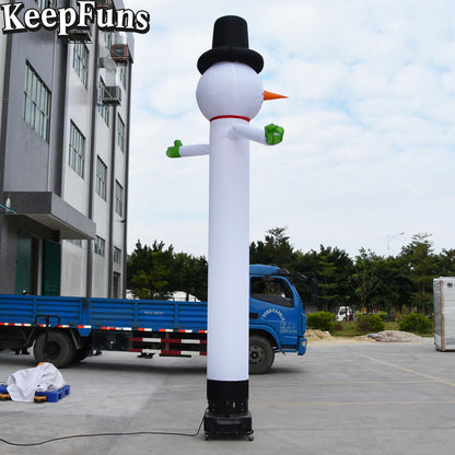 KeepFuns Christmas Snowman Inflatable Dancing Star Advertising Model Holiday Decoration Inflatable Model Outdoor Christmas Drainage Props