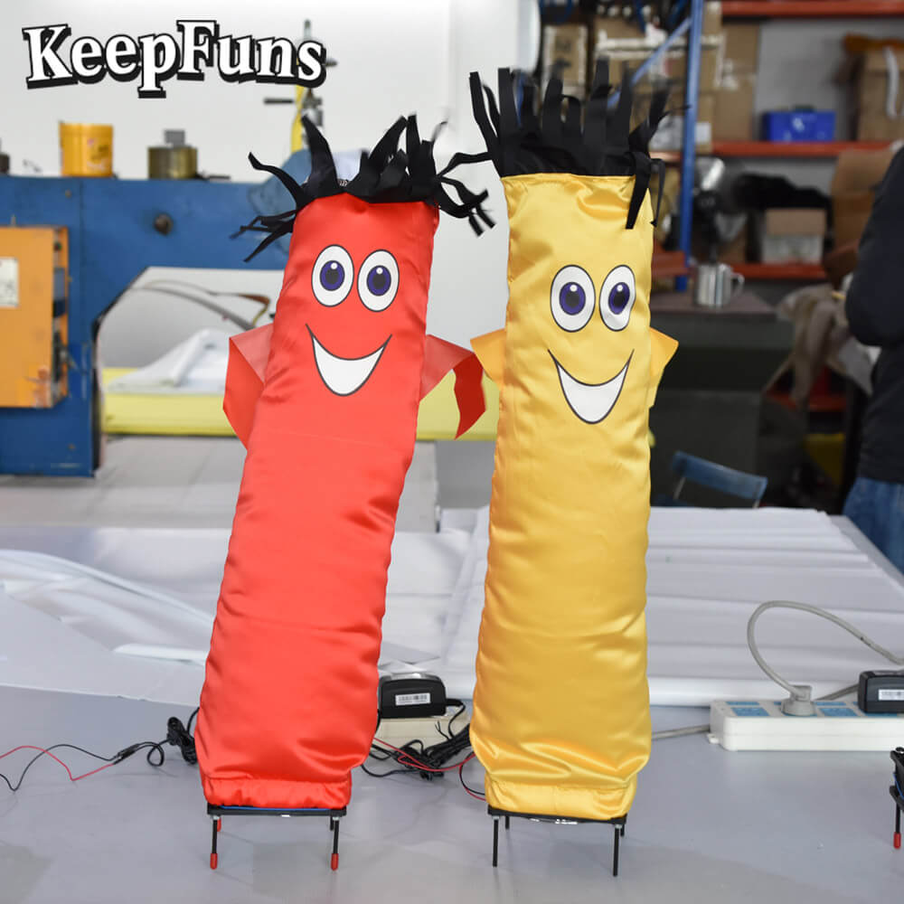 KeepFuns Colorful Cartoon Inflatable Dancer Advertising Model Shopping Mall Activity Drainage Inflatable Model Outdoor Promotional Props