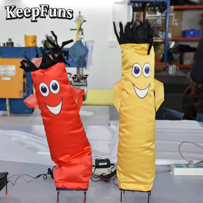 KeepFuns Colorful Cartoon Inflatable Dancer Advertising Model Shopping Mall Activity Drainage Inflatable Model Outdoor Promotional Props