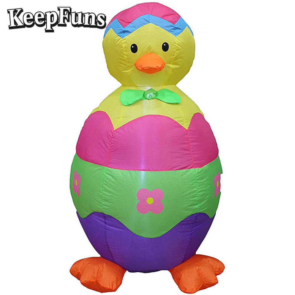 KeepFuns Easter Duckling Egg Inflatable Decoration - Outdoor Garden Festival Celebration Inflatable Model