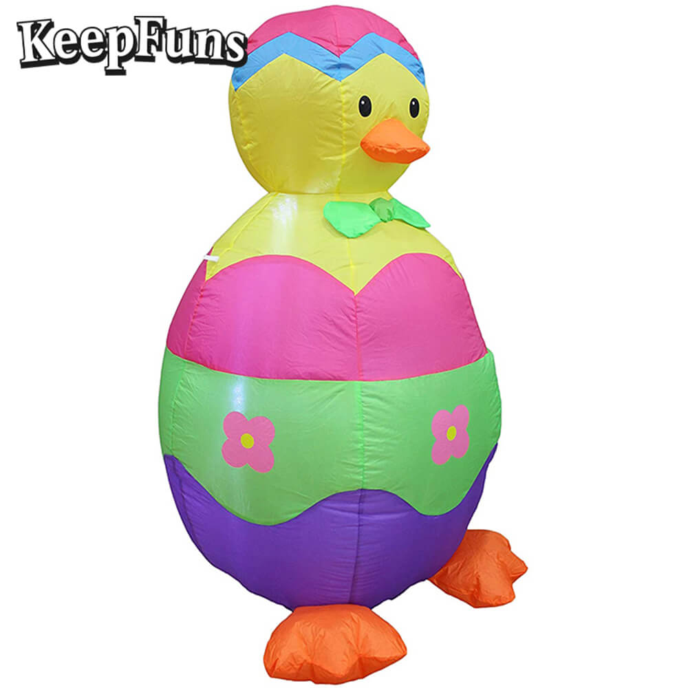 KeepFuns Easter Duckling Egg Inflatable Decoration - Outdoor Garden Festival Celebration Inflatable Model