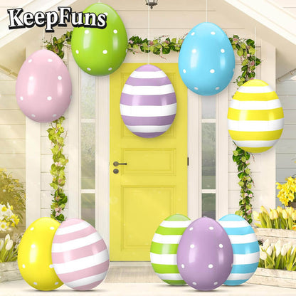 KeepFuns Easter Egg Inflatable Decoration - Inflatable Model for Indoor and Outdoor Festive Atmosphere Decoration