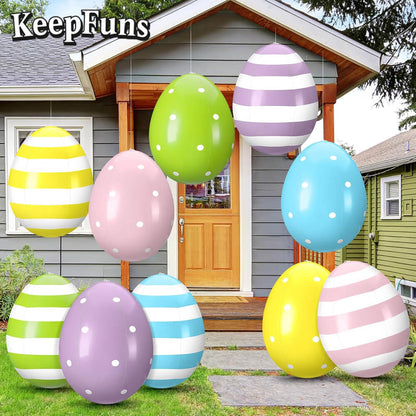 KeepFuns Easter Egg Inflatable Decoration - Inflatable Model for Indoor and Outdoor Festive Atmosphere Decoration