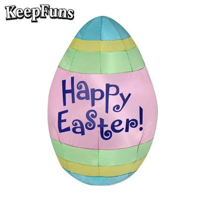 KeepFuns Easter Egg Inflatable Decoration - Inflatable Model for Indoor and Outdoor Festive Atmosphere Decoration