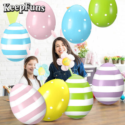KeepFuns Easter Egg Inflatable Decoration - Inflatable Model for Indoor and Outdoor Festive Atmosphere Decoration
