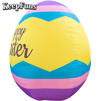 KeepFuns Easter Egg Inflatable Decoration - Outdoor Yard Festive Atmosphere Decoration Inflatable