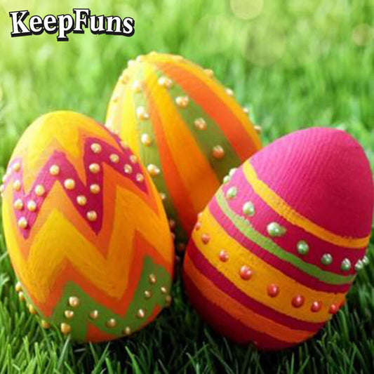 KeepFuns Easter Egg Inflatable Decoration Set - Inflatable Model for Outdoor, Yard and Indoor Holiday Decorations