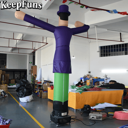 KeepFuns Gentleman Shape Inflatable Dancer Advertising Model Activity Drainage Inflatable Model Outdoor Promotional Props