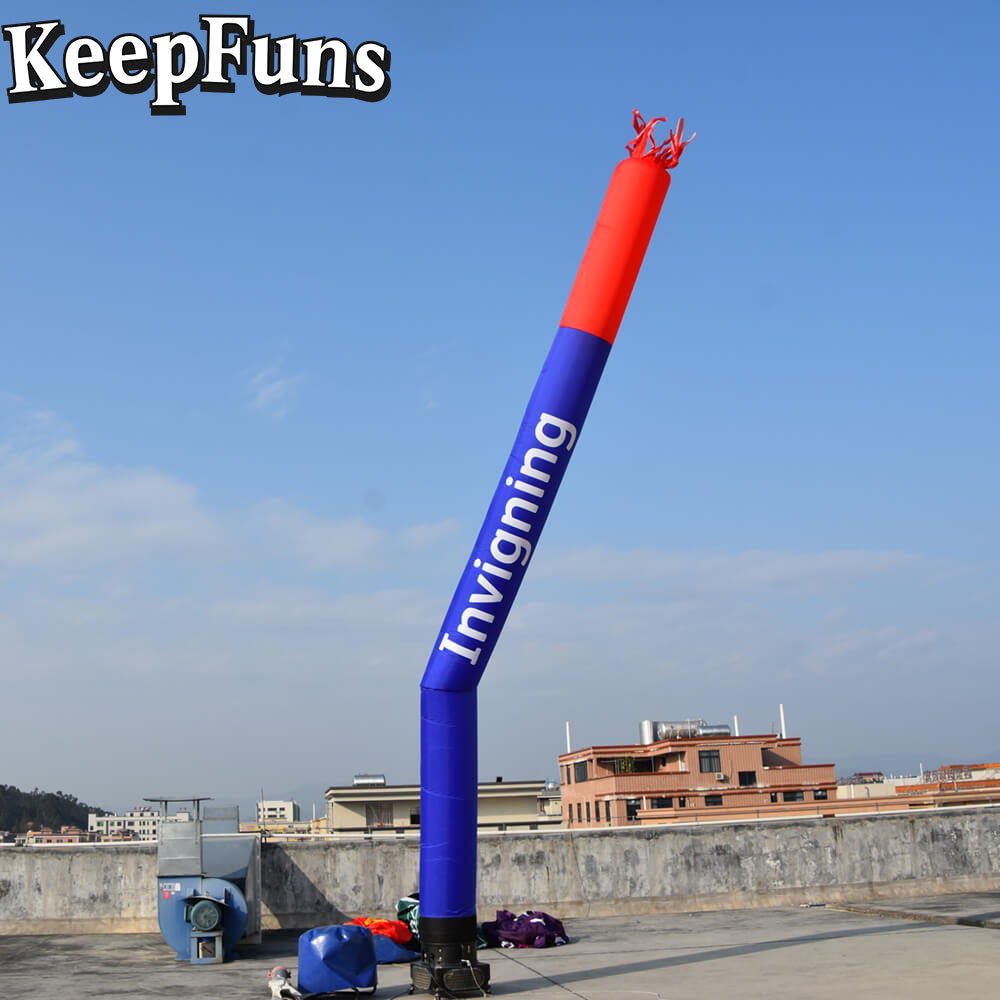 KeepFuns Inflatable Dancer Advertising Model Red and Blue Air Dancer Activity Drainage Inflatable Props