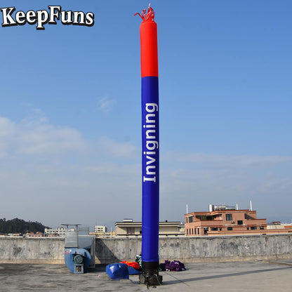 KeepFuns Inflatable Dancer Advertising Model Red and Blue Air Dancer Activity Drainage Inflatable Props