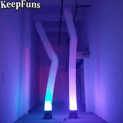 KeepFuns Luminous Inflatable Dancer Advertising Model Color Light Inflatable Model Activity Drainage Advertising Props