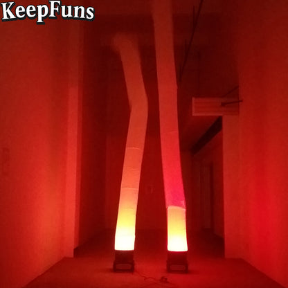 KeepFuns Luminous Inflatable Dancer Advertising Model Color Light Inflatable Model Activity Drainage Advertising Props