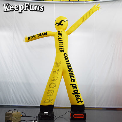 KeepFuns Multicolor Humanoid Inflatable Dancer Advertising Model Activity Drainage Inflatable Model Outdoor Promotional Props