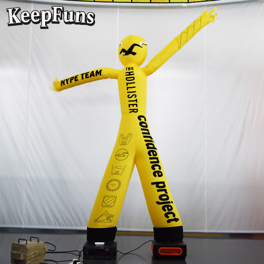 KeepFuns Multicolor Humanoid Inflatable Dancer Advertising Model Activity Drainage Inflatable Model Outdoor Promotional Props