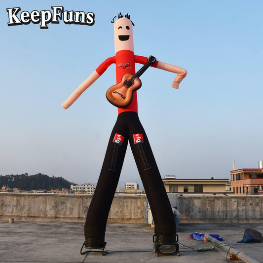 KeepFuns Music Theme Humanoid Inflatable Dancer Advertising Model Activity Drainage Inflatable Model Outdoor Promotional Props