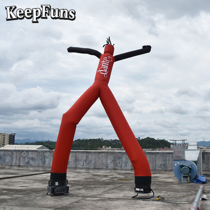 KeepFuns Red Humanoid Inflatable Dancer Advertising Model Party Event Drainage Inflatable Model Outdoor Promotional Props