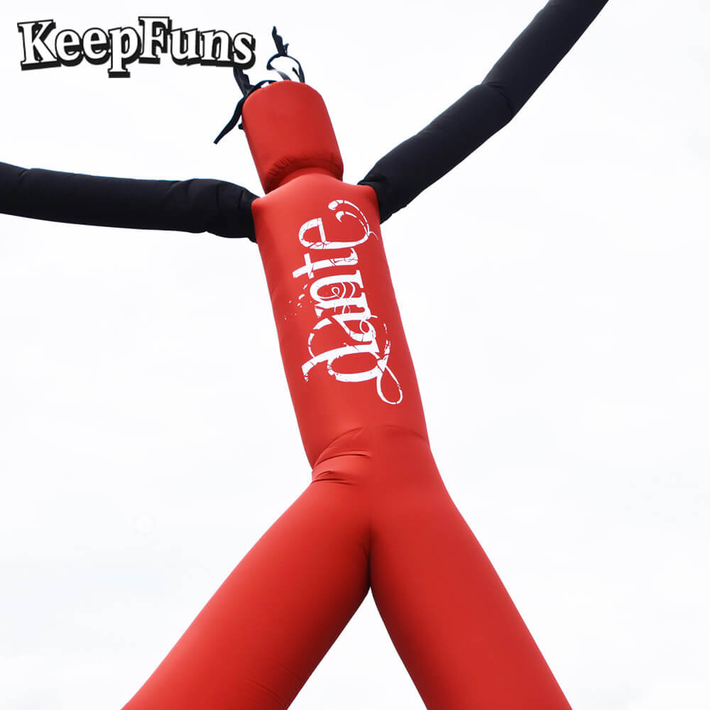 KeepFuns Red Humanoid Inflatable Dancer Advertising Model Party Event Drainage Inflatable Model Outdoor Promotional Props