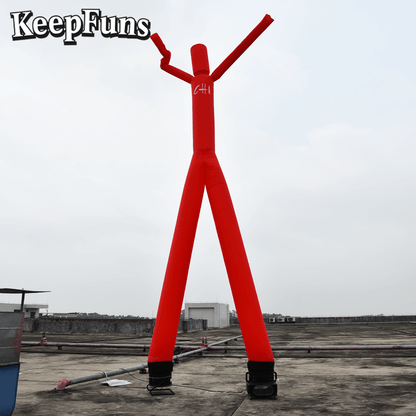 KeepFuns Red Simple Humanoid Inflatable Dancer Advertising Model Activity Drainage Inflatable Model Outdoor Promotional Props