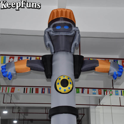 KeepFuns Sci-fi Humanoid Inflatable Dancer Advertising Model Activity Drainage Inflatable Model Outdoor Promotional Props